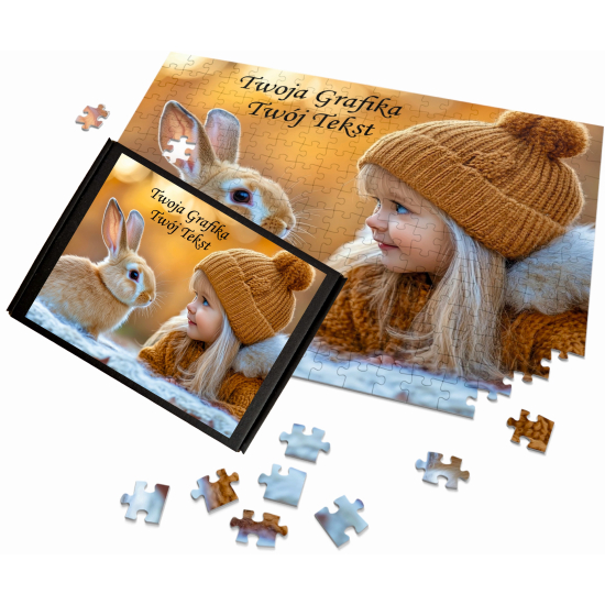 Puzzle Foto z Dowolnym Nadrukiem Zdjęciem Napisem Grafiką Logo A3 192 el